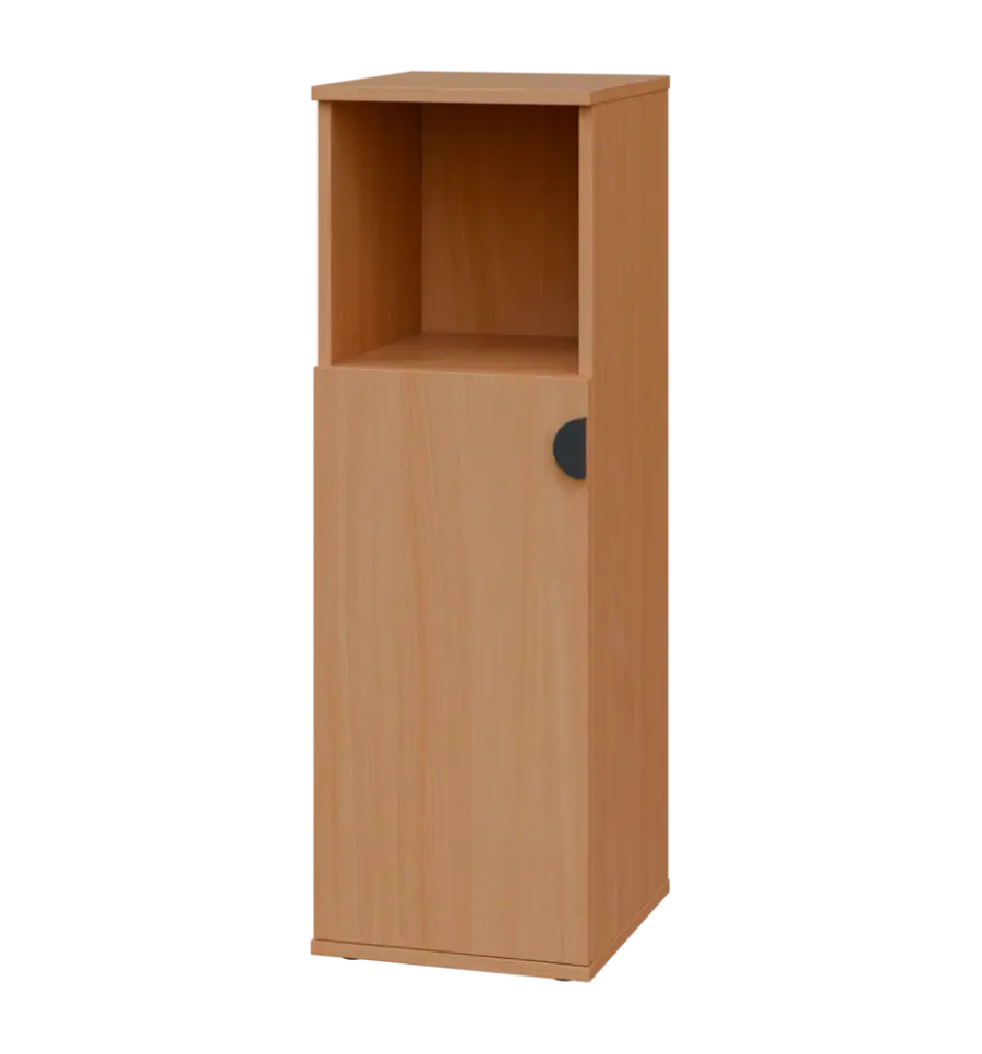 TN 3 - 3DN kancelářská skříň, 1-dveřová/nika, levá, 1107x360x400, buk royal